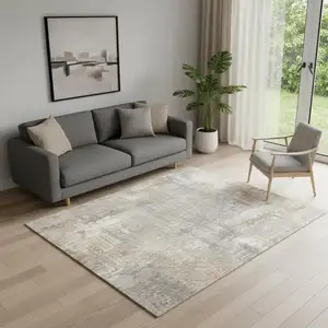 Photo of Gray Abstract Area Rug