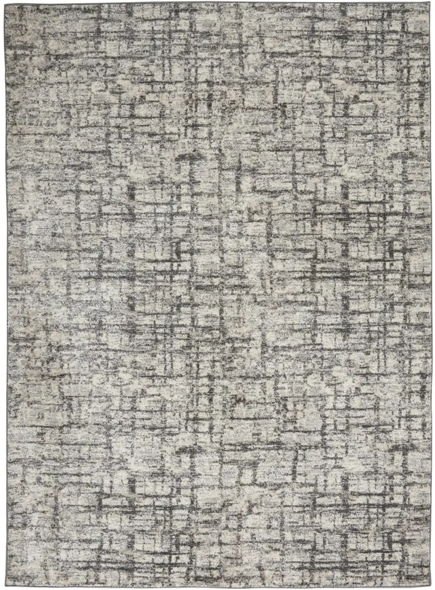 Gray Abstract Area Rug Photo 2