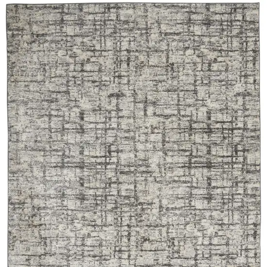 Gray Abstract Area Rug Photo 8