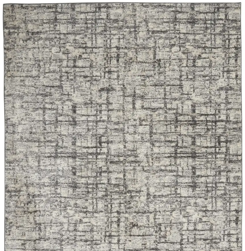 Gray Abstract Area Rug Photo 8