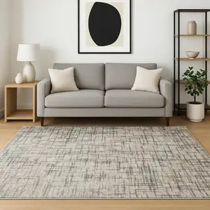 Photo of Gray Abstract Area Rug