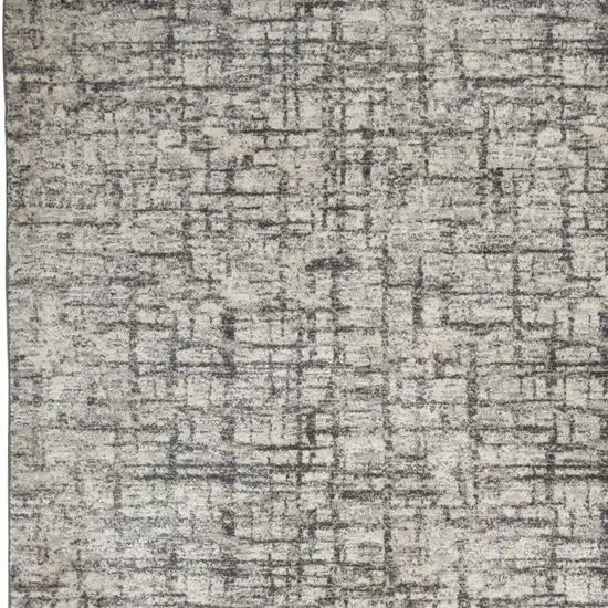 Gray Abstract Area Rug Photo 7