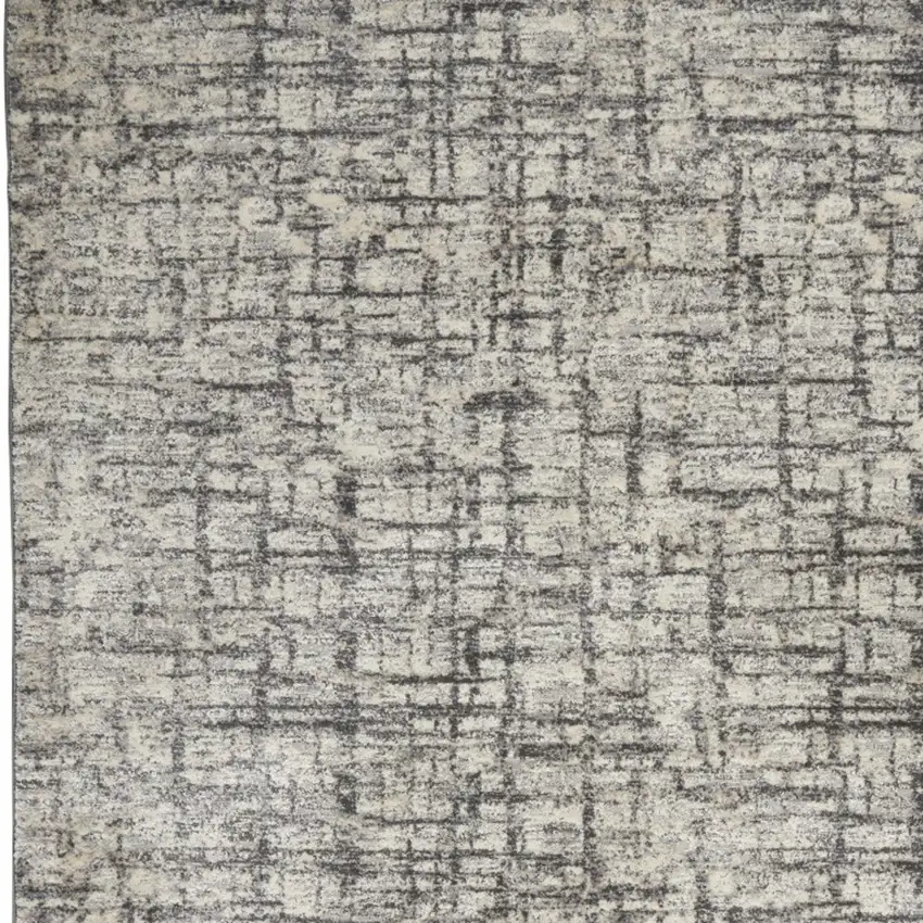 Gray Abstract Area Rug Photo 7