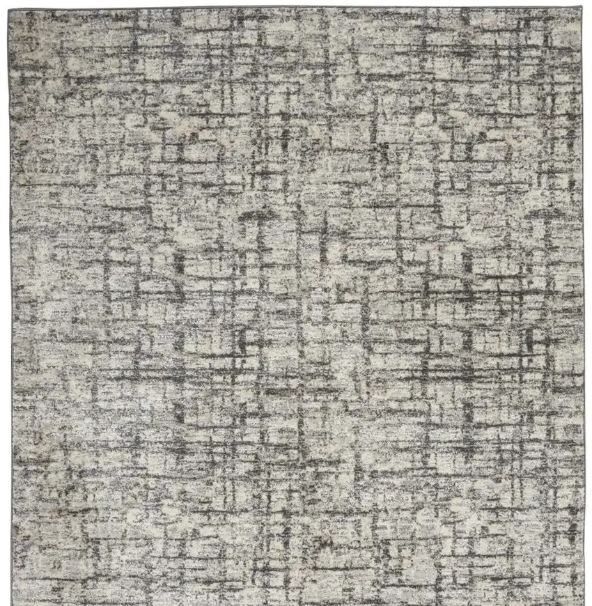 Gray Abstract Area Rug Photo 4
