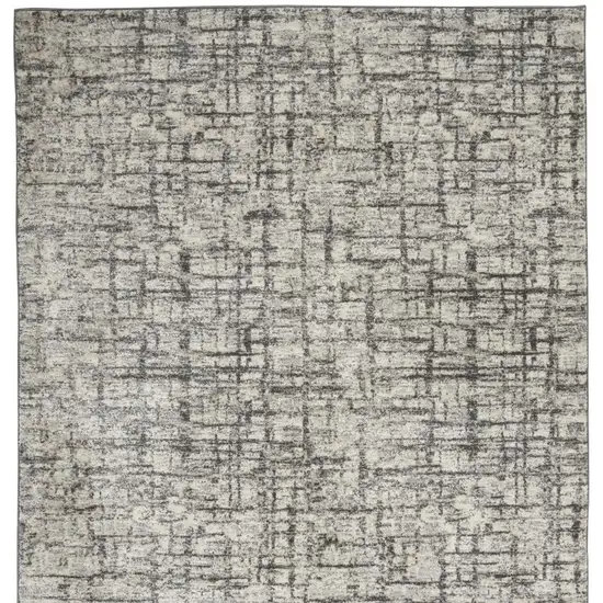 Gray Abstract Area Rug Photo 4