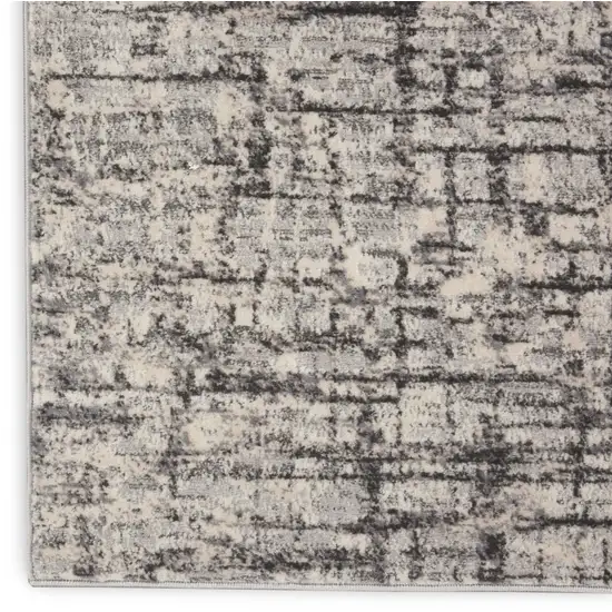 Gray Abstract Area Rug Photo 9