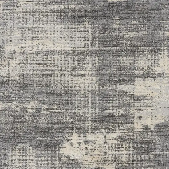 Gray Abstract Area Rug Photo 7