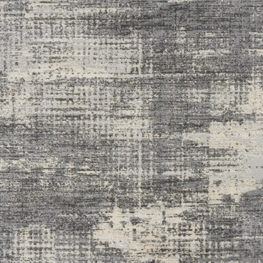Gray Abstract Area Rug Photo 7