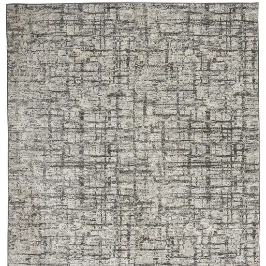 Gray Abstract Area Rug Photo 4