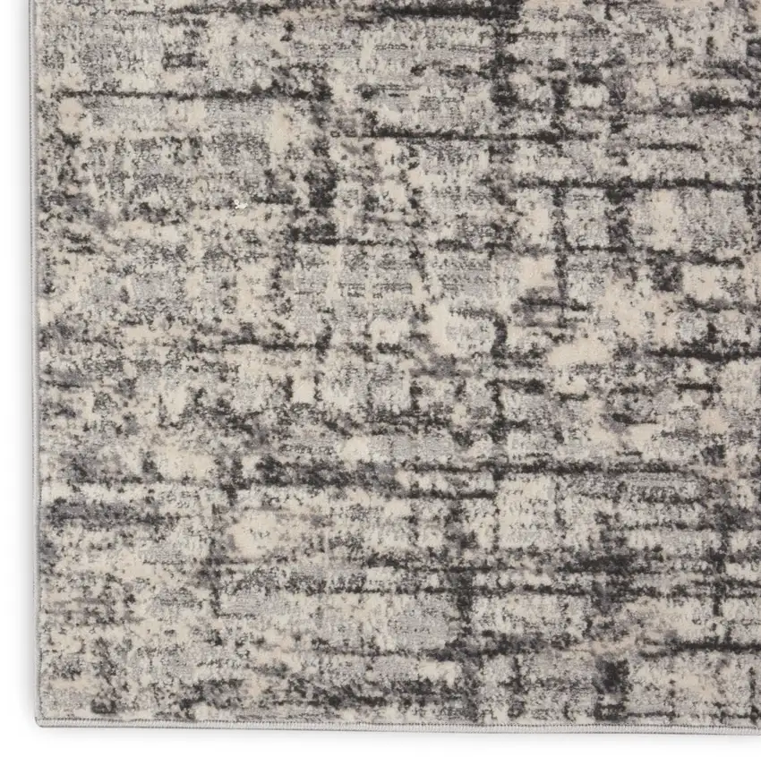 Gray Abstract Area Rug Photo 9