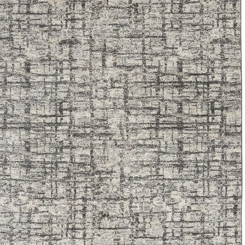 Gray Abstract Area Rug Photo 8
