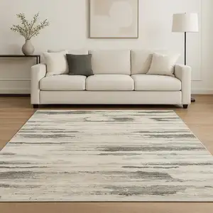 Photo of Gray Abstract Area Rug