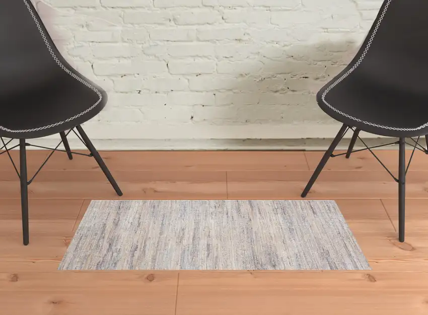 Gray Abstract Area Rug Photo 2
