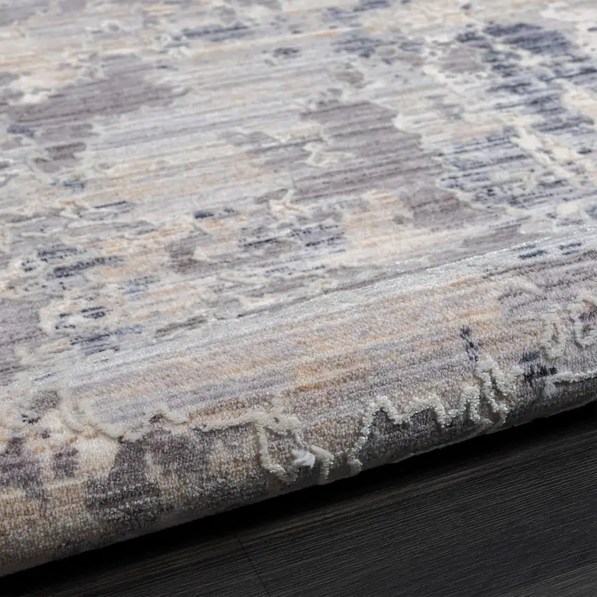 Gray Abstract Area Rug Photo 9