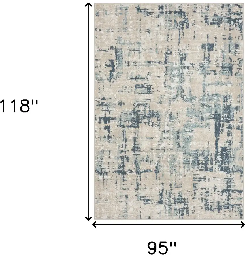 Gray Abstract Area Rug Photo 9