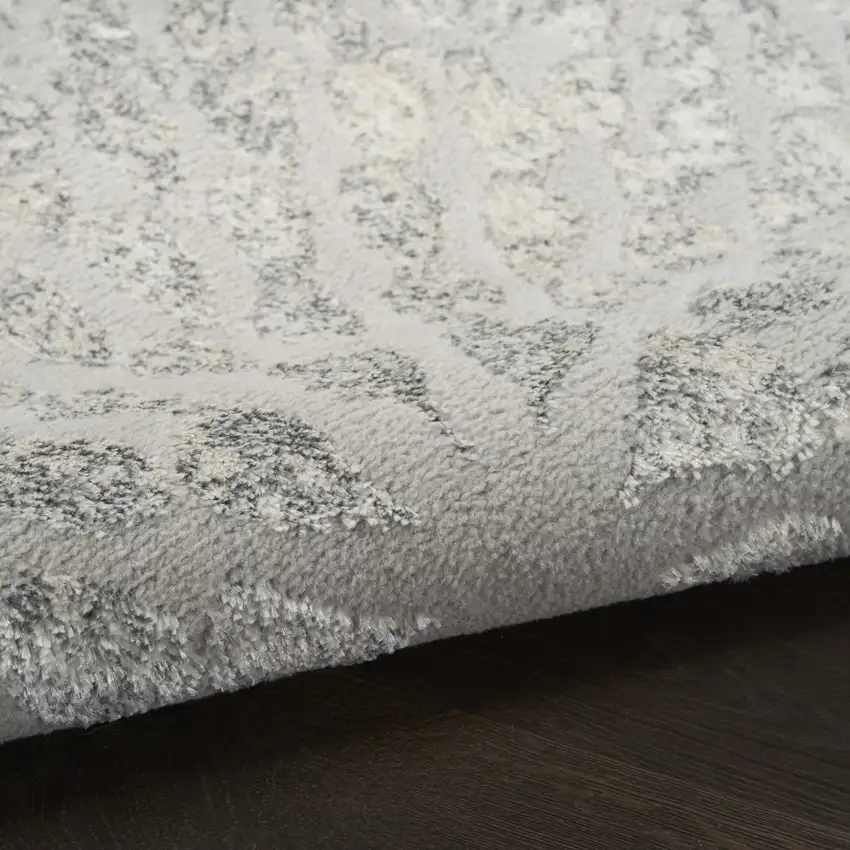 Gray Abstract Area Rug Photo 7