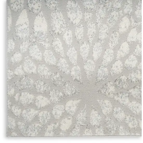 Gray Abstract Area Rug Photo 8