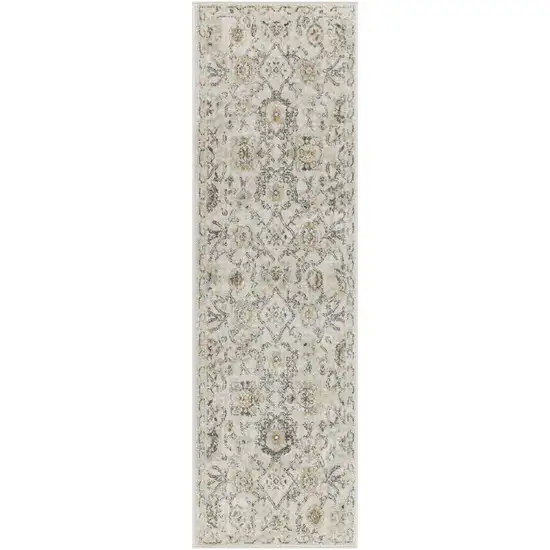 Gray Abstract Area Rug Photo 1