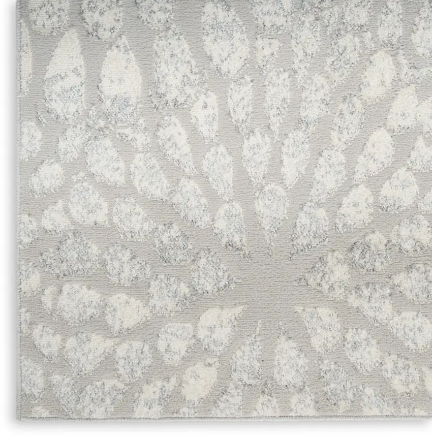 Gray Abstract Area Rug Photo 7