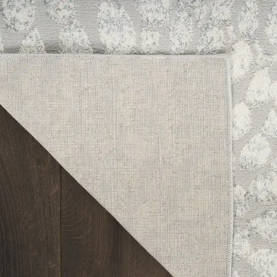 Gray Abstract Area Rug Photo 9