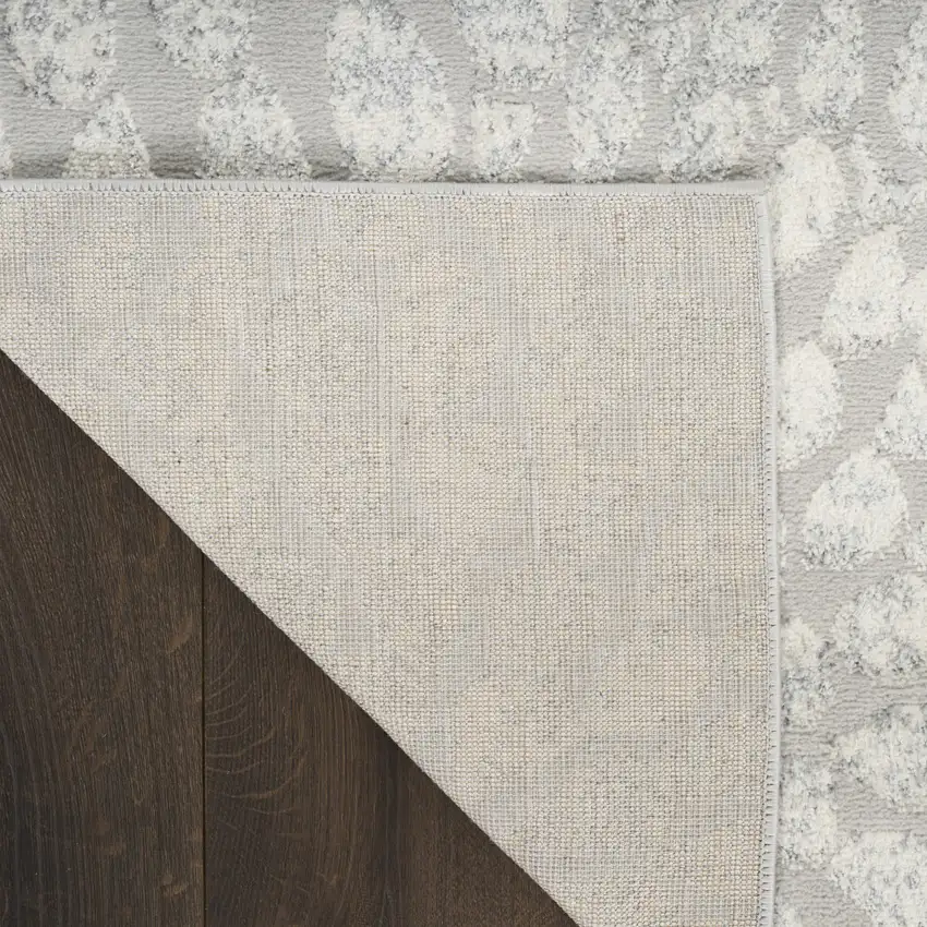 Gray Abstract Area Rug Photo 9