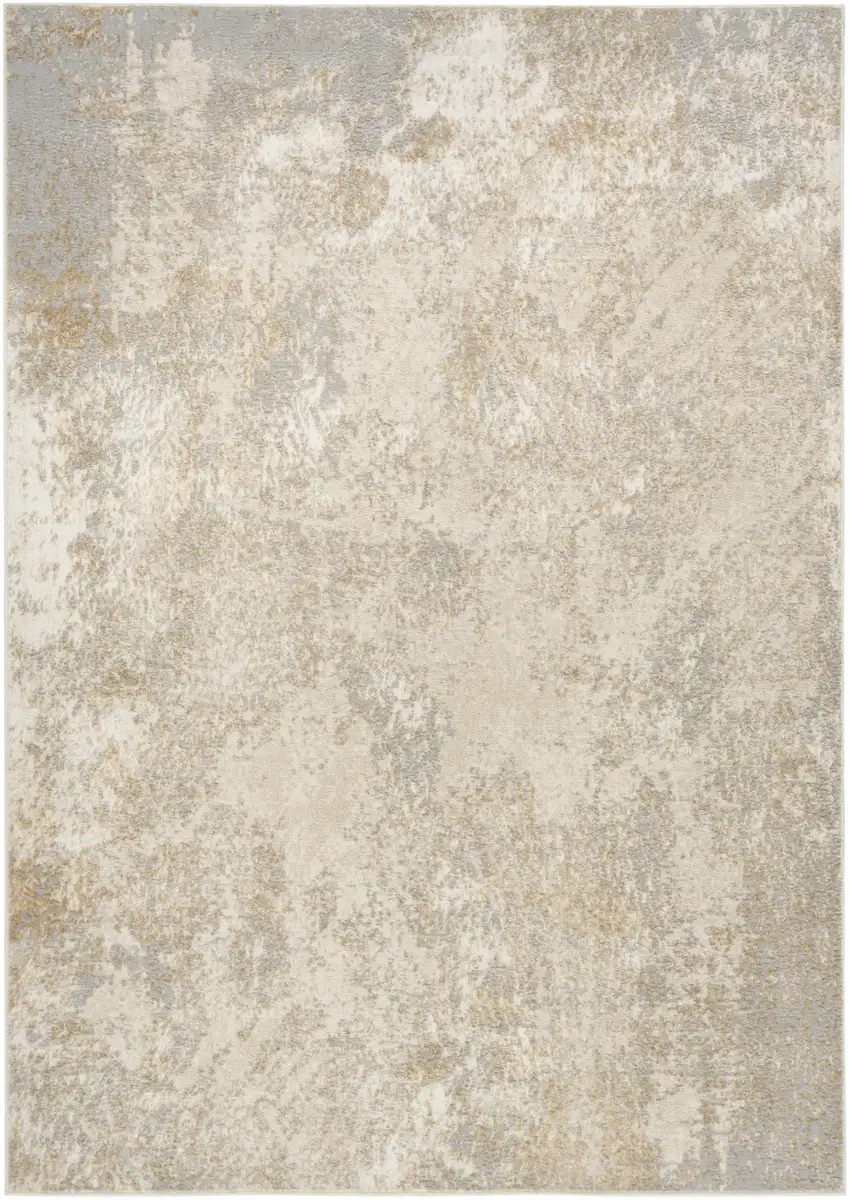 Gray Abstract Area Rug Photo 4