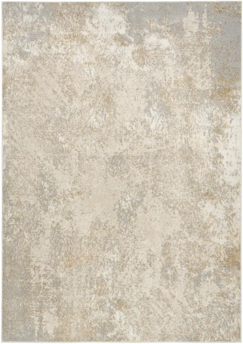 Gray Abstract Area Rug Photo 2
