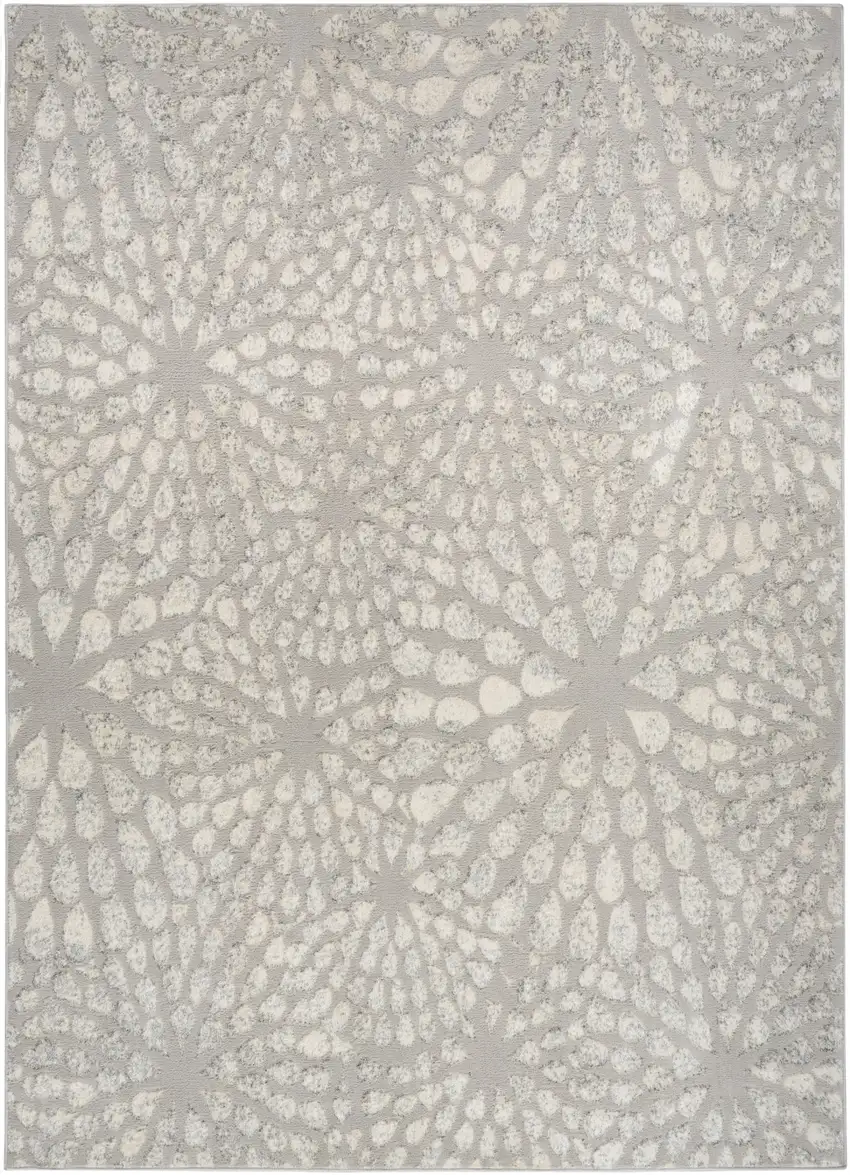 Gray Abstract Area Rug Photo 2