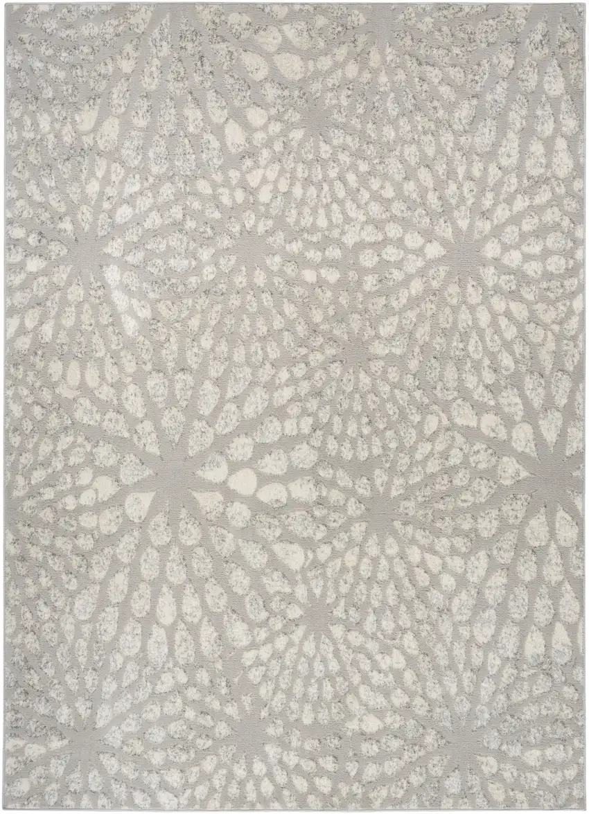 Gray Abstract Area Rug Photo 4