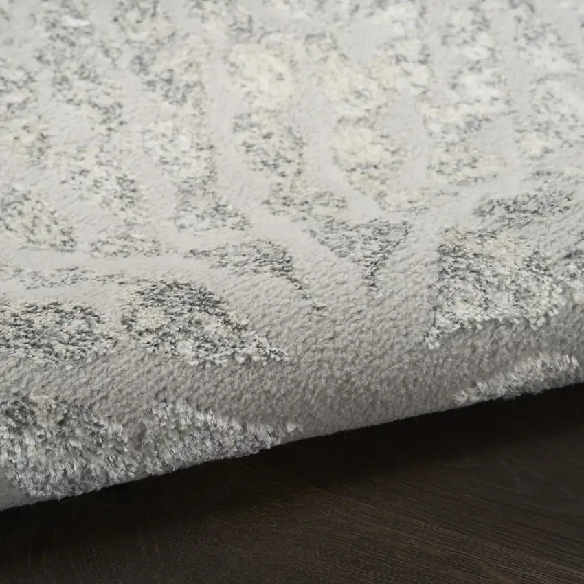 Gray Abstract Area Rug Photo 7