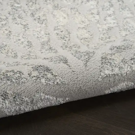 Gray Abstract Area Rug Photo 7