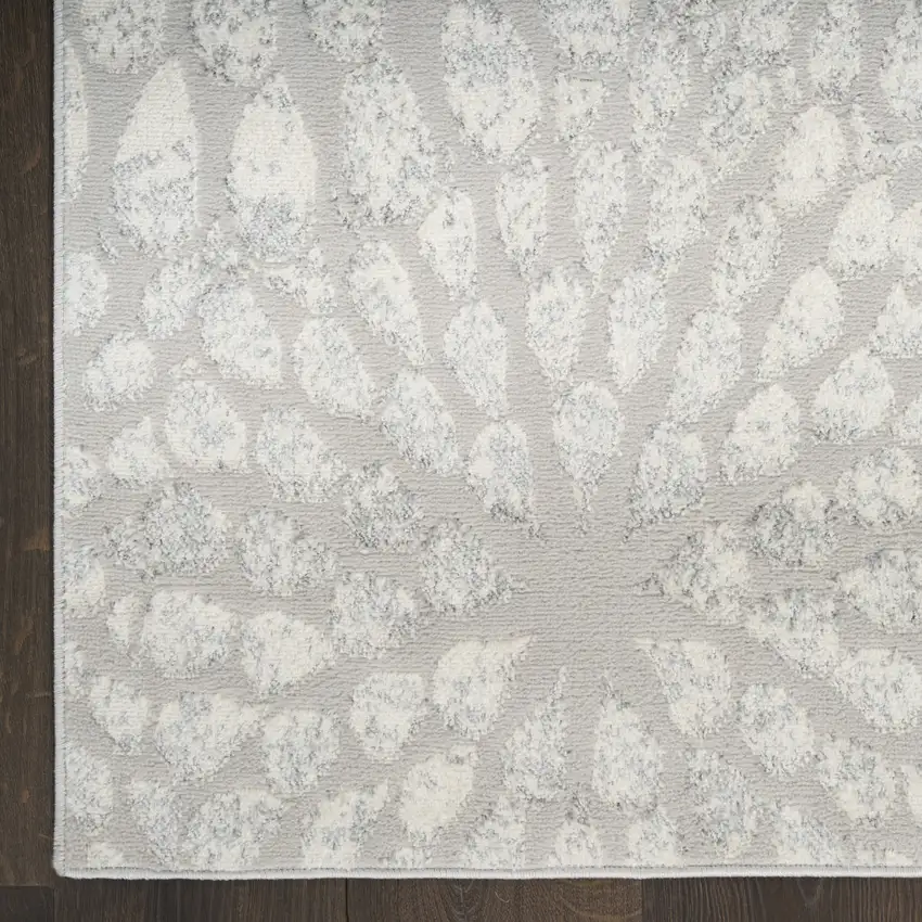 Gray Abstract Area Rug Photo 7