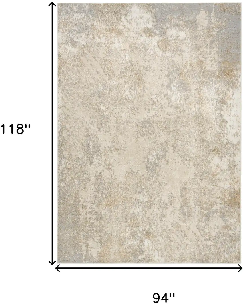 Gray Abstract Area Rug Photo 3