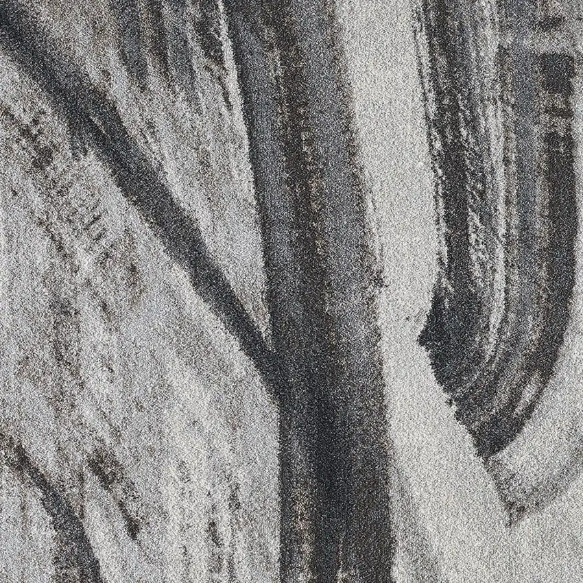 Gray Abstract Dhurrie Area Rug Photo 7