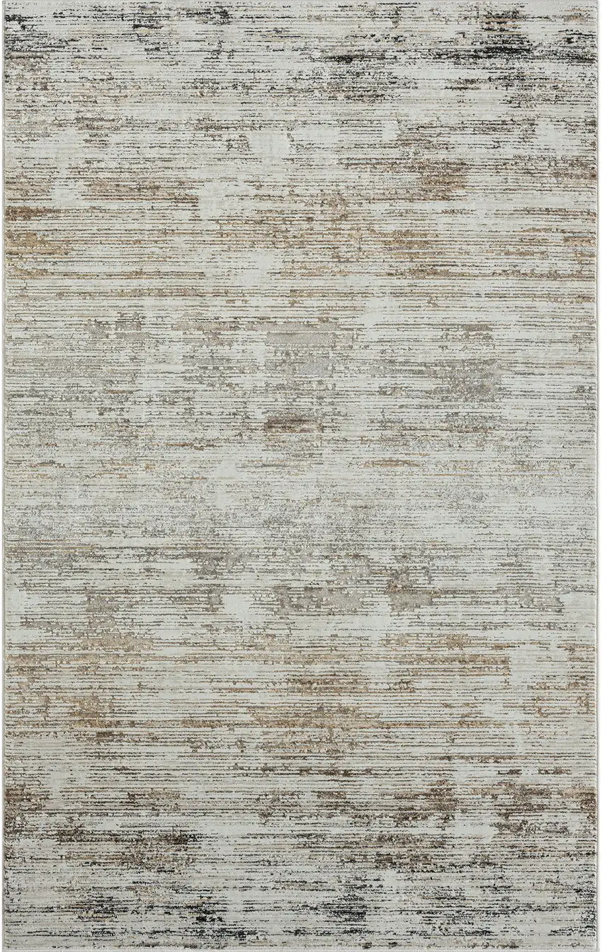 Gray Abstract Distressed Area Rug Photo 1
