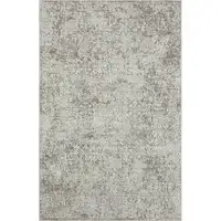 Photo of Gray Abstract Distressed Area Rug