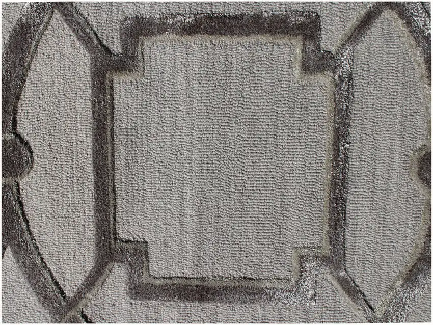 Gray Abstract Geometric Hand Tufted Non Skid Area Rug Photo 7