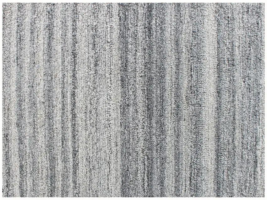 Gray Abstract Hand Tufted Non Skid Area Rug Photo 6