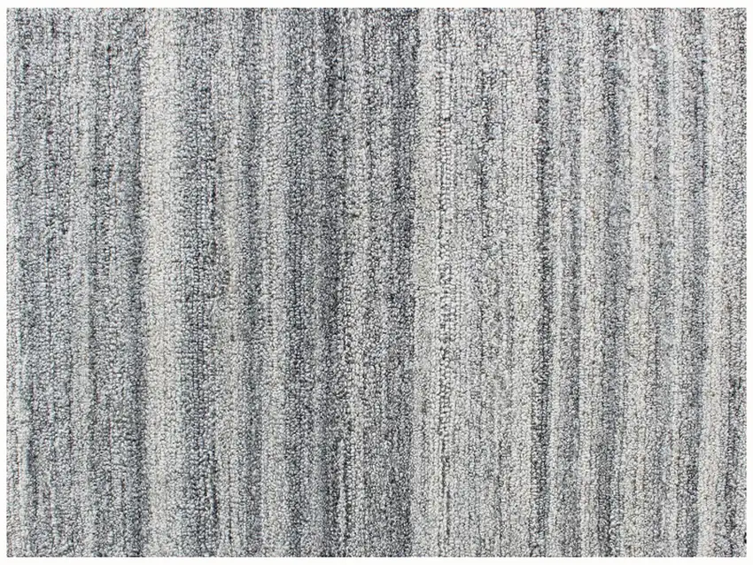Gray Abstract Hand Tufted Non Skid Area Rug Photo 2