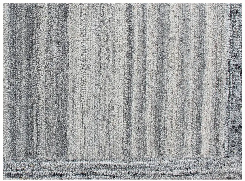Gray Abstract Hand Tufted Non Skid Area Rug Photo 3