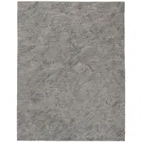 Photo of Gray Abstract Hand Woven Area Rug