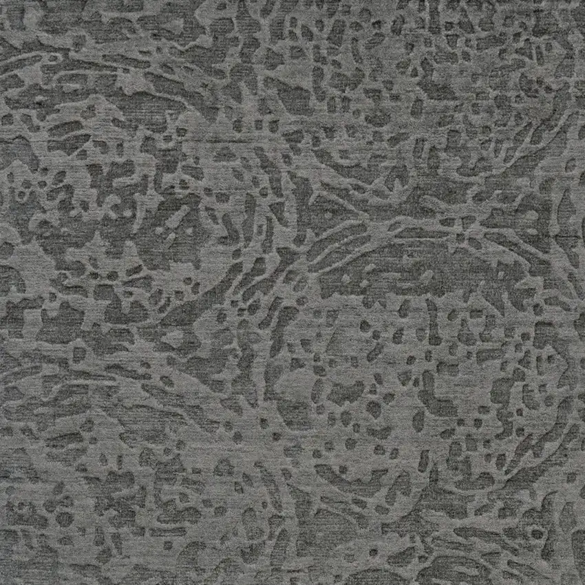 Gray Abstract Hand Woven Area Rug Photo 8