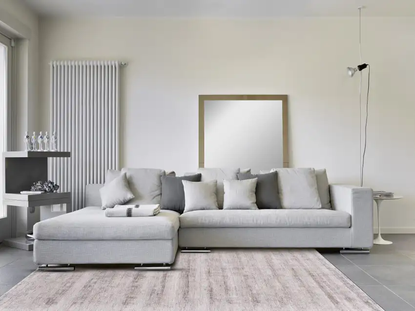 Gray Abstract Hand Woven Area Rug Photo 5