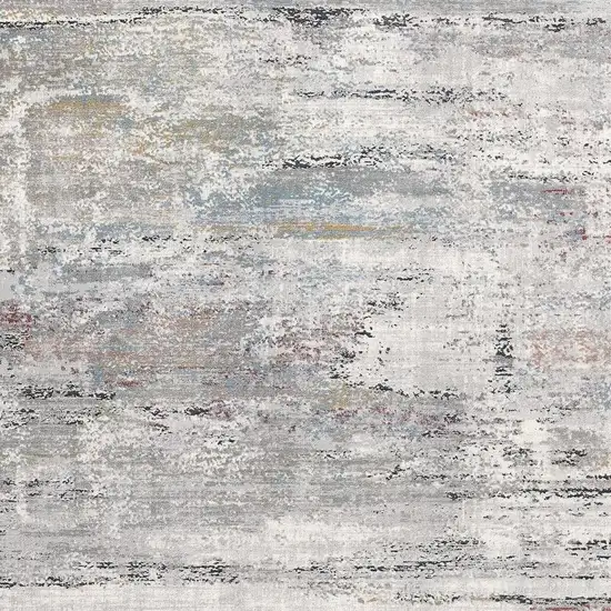 Gray Abstract Irregular Blocks Area Rug Photo 5