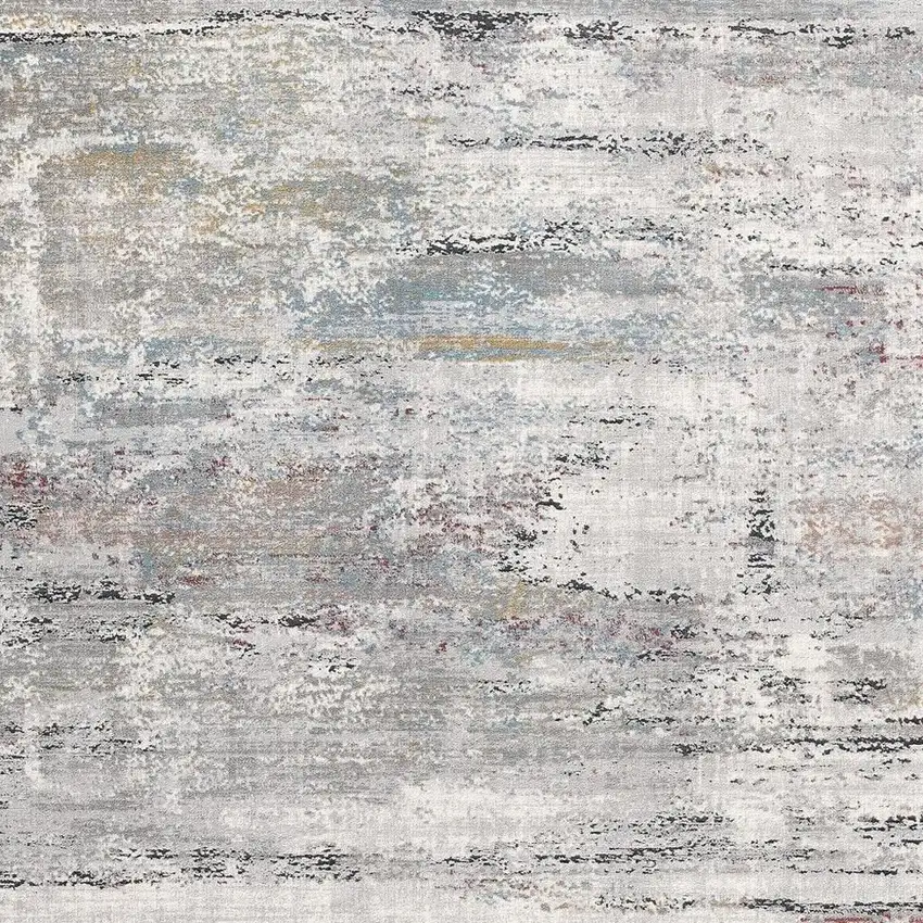 Gray Abstract Irregular Blocks Area Rug Photo 5