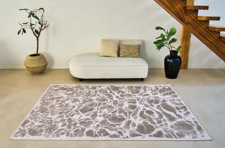 Gray Abstract Non Skid Area Rug Photo 7
