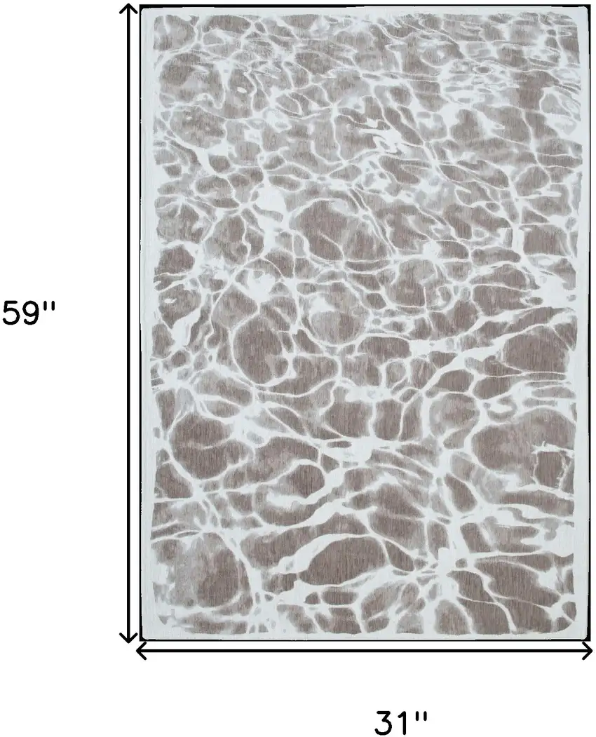 Gray Abstract Non Skid Area Rug Photo 3