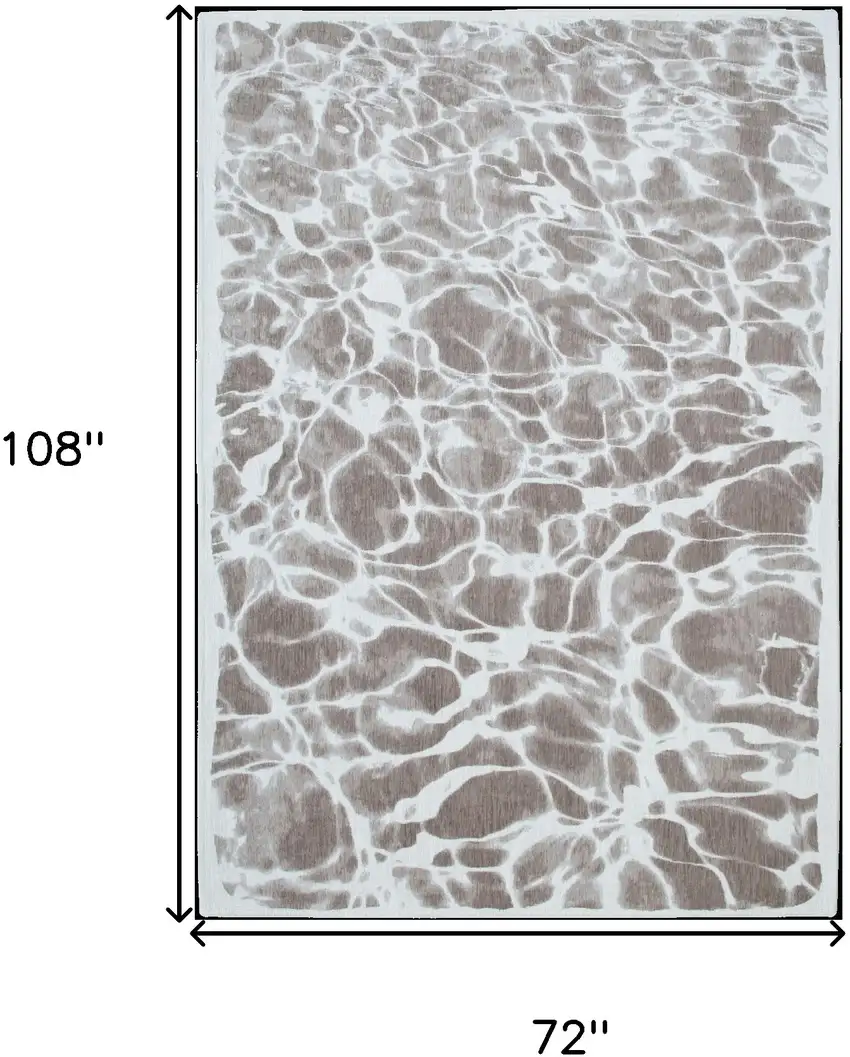 Gray Abstract Non Skid Area Rug Photo 3
