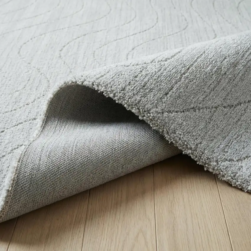 Gray Abstract Non Skid Area Rug Photo 4