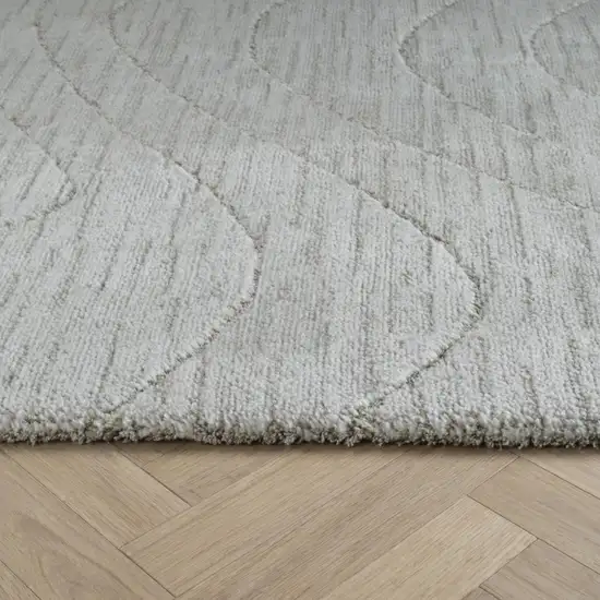 Gray Abstract Non Skid Area Rug Photo 3